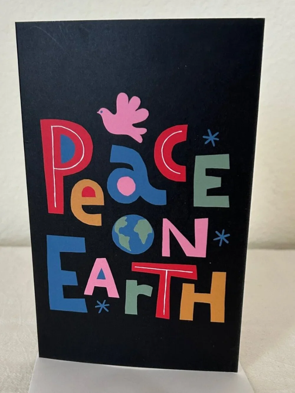 Set of 10 Peace Greeting Cards and 10 Matching White Envelopes